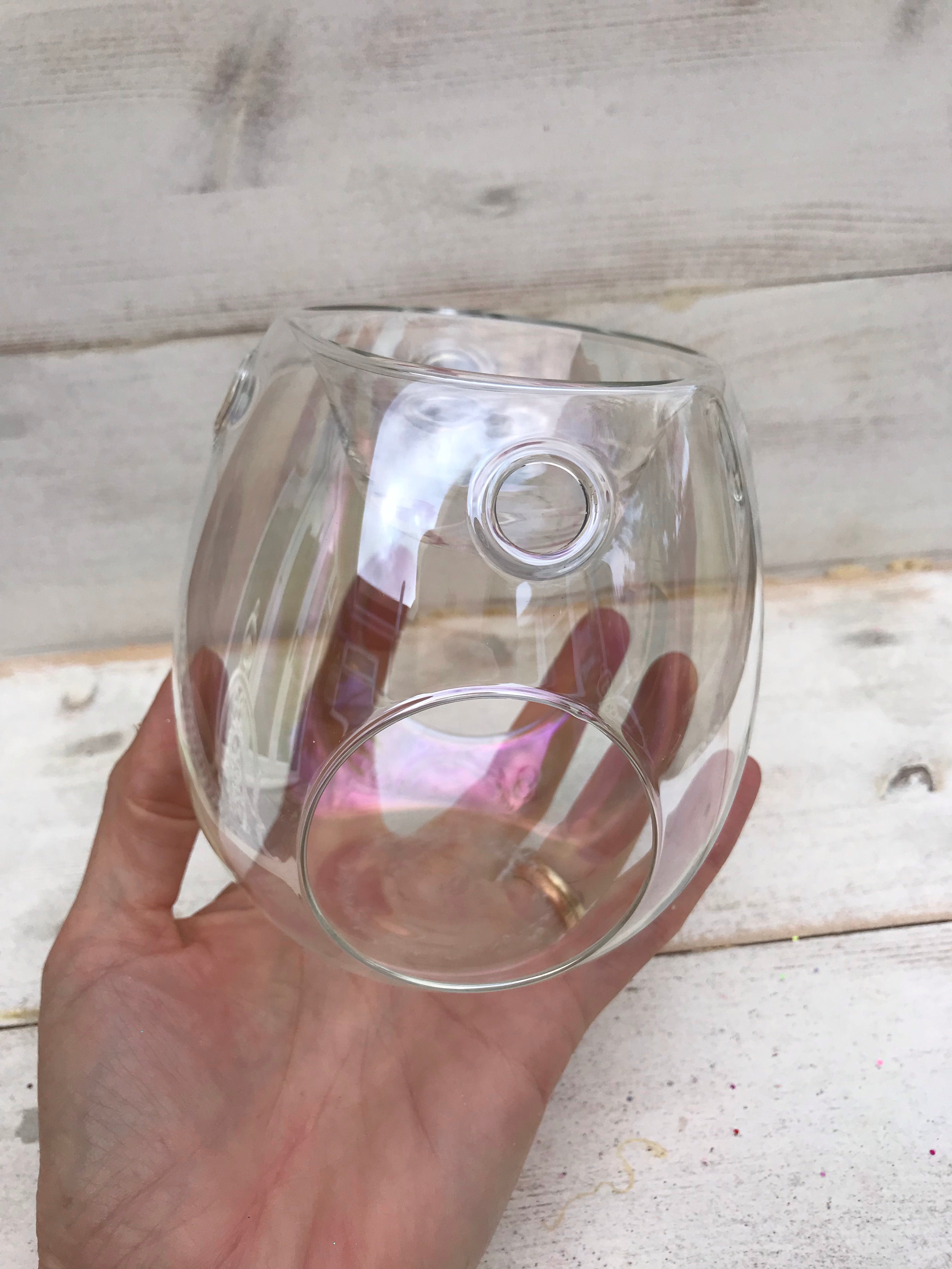 Clear Glass Oil or Wax Melt Burner